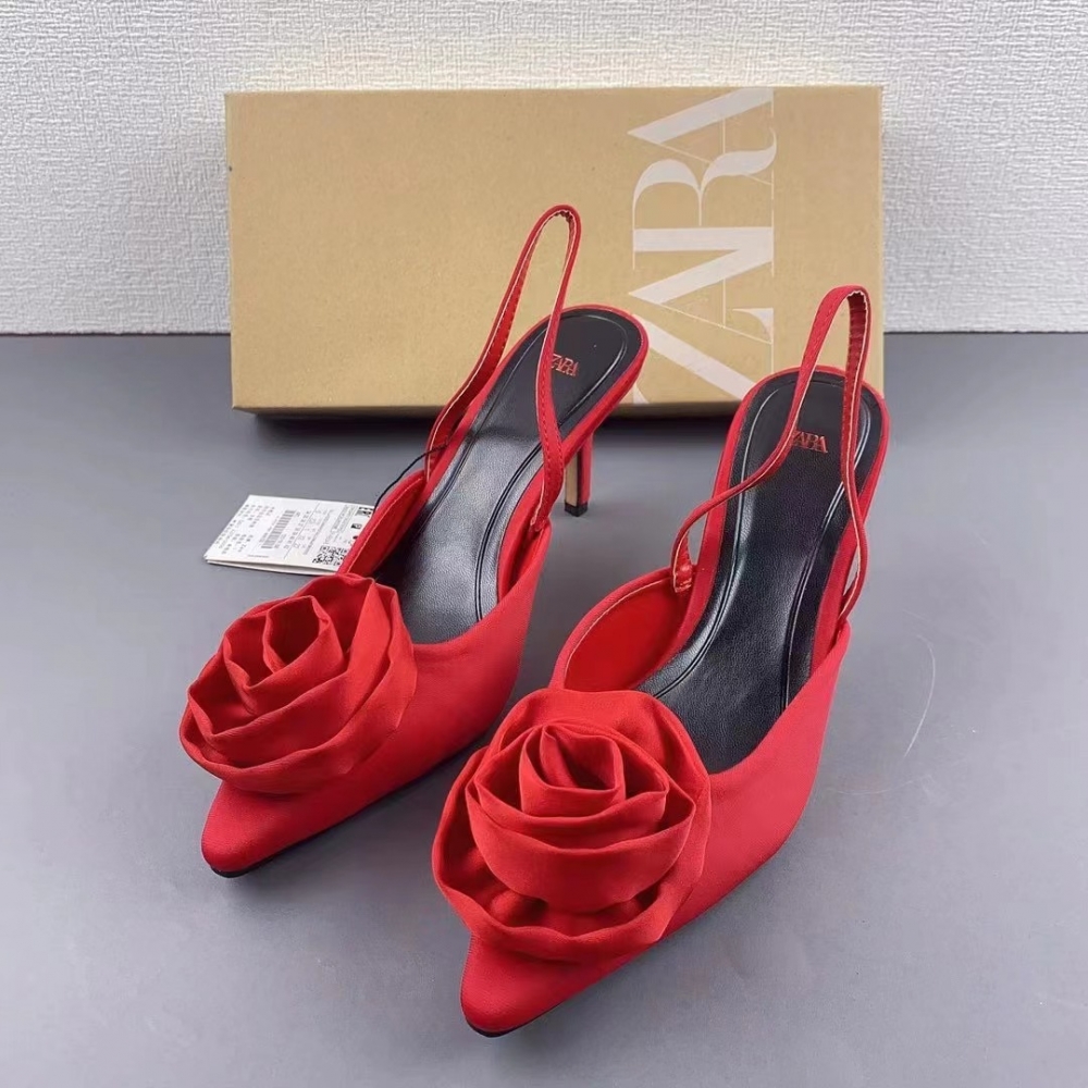 Heels with roses on the back shop