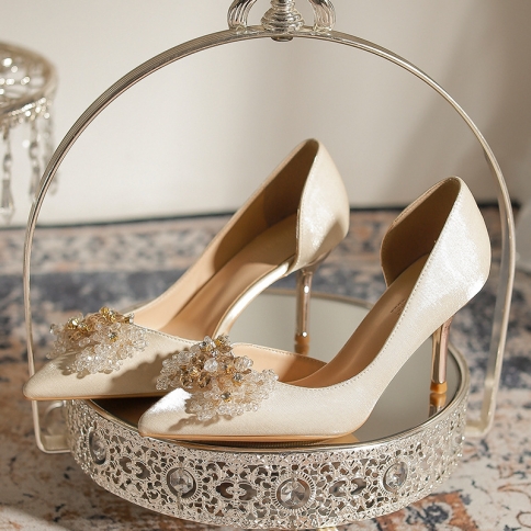 High 2025 heels champagne