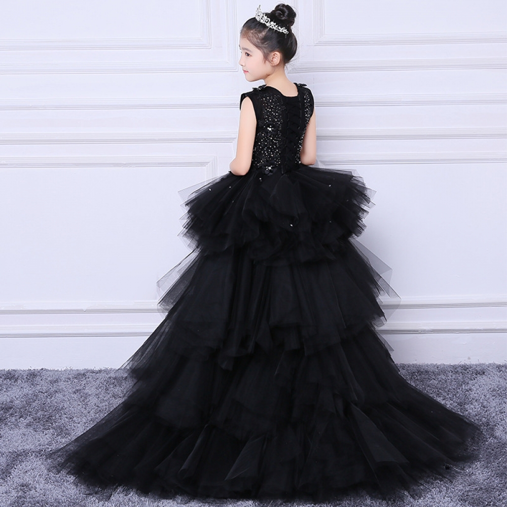 slim fit dress slacks Tulle flower girl toddler dress, Black baby girl dress lace, Formal dress  with puffy sleeves, Prom dress ball gown