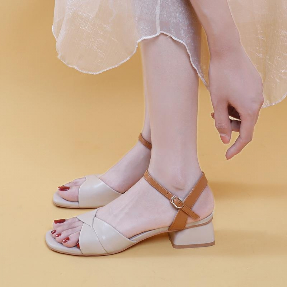 Comfortable mid 2024 heel sandals