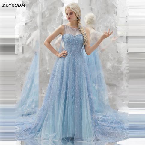 Light blue cheap princess dress