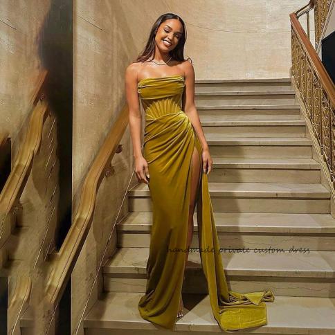 Olive dresses long 2025