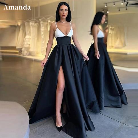 Simple spaghetti strap prom dress new arrivals