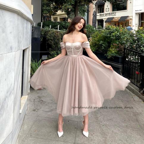 sachin and babi light blue dress Fairy A Line V Neck Pink Tulle Long Prom Dresses with Appliques AB24101306  – Anniebride main image 0