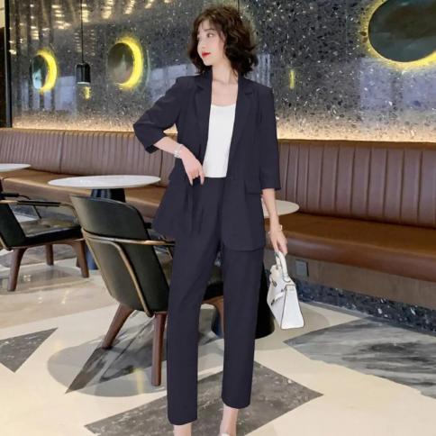 Womens blazer and pants set discount