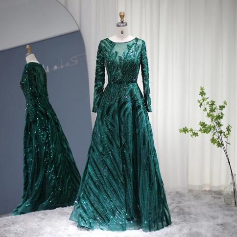 pine green color dress Gothic Forest Green Ball Gown with Textured Ruffle Accents main image 0