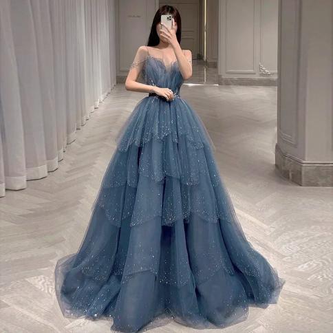 ghana traditional engagement dress DreamyVow Luxury Dubai Sage Green Evening Dresses with Cape 2024 Arabic  Blue Beaded Elegant Women Wedding Party Gowns 238 – Jill Wish