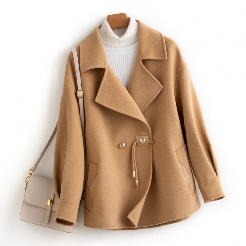 High end Double sided Cashmere Coat For Women In Autumn And Winter
