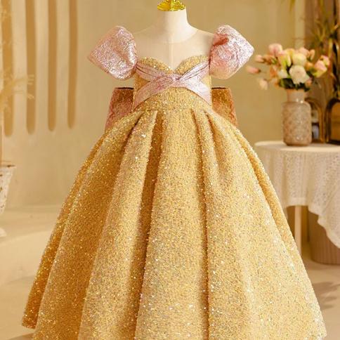 Big gold dress hot sale