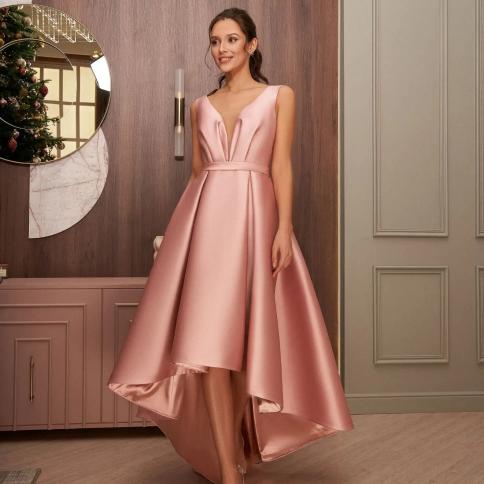 pink dress short front long back Hot Pink Dress Short Front Long Back Hot Pink Dress Short In Front Long In  Back