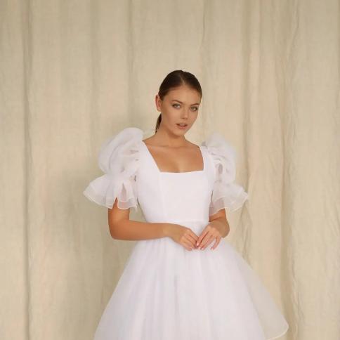 White short gown on sale