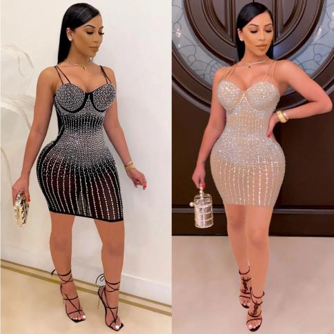 sachin and babi light blue dress Elegant Glittering Sequined Long Sleeve Square Neck Bodycon A Line Mini  Dress for Women Party Cocktail Club Dresses Gold M main image 1