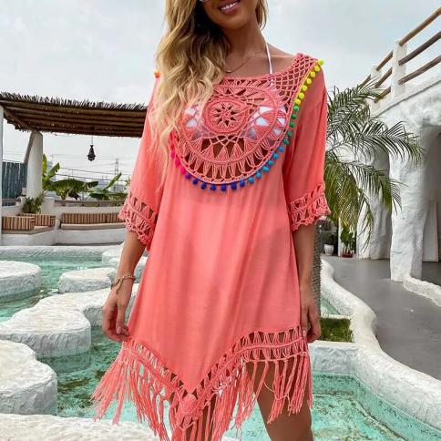beach white dress for women Italian Summer Off-the-Shoulder Eyelet Midi Dress