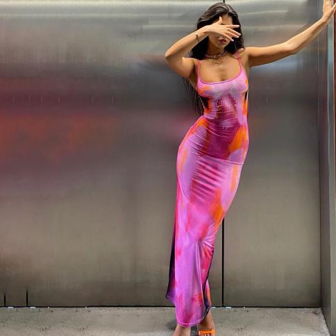 sachin and babi light blue dress 030 Spaghetti Strap Long Backless Slim Dresses Blue Printed Maxi Dress  Women Party Night Club Outfits