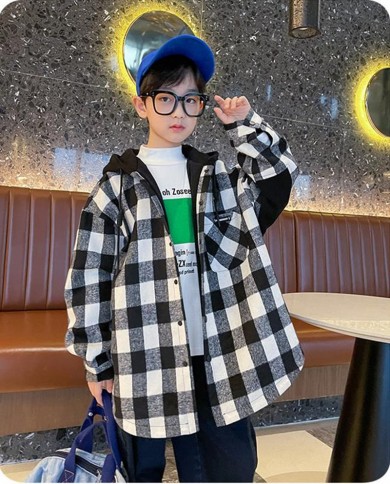 Boys flannel cheap shirt jacket