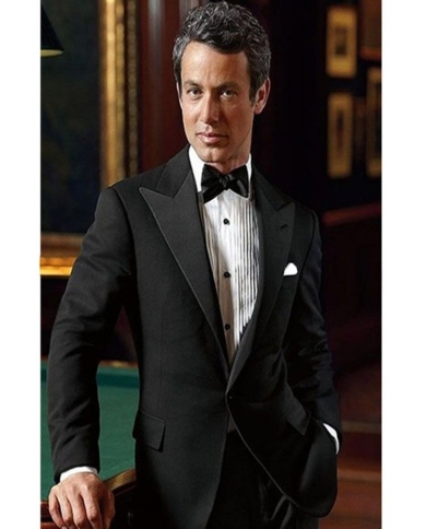Latest Coat Pant Designs Black Men Wedding Suits Prom Tuxedo Slim