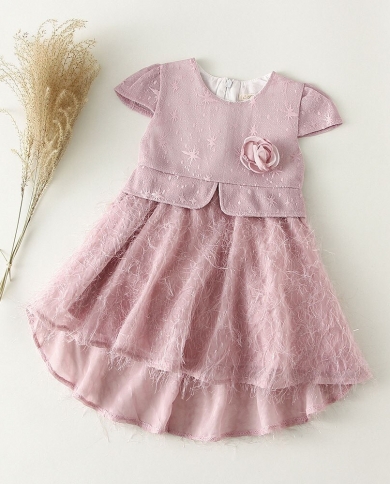 Newborn Baby Dress Summer Baby Girl Clothes Tulle Lace Infant