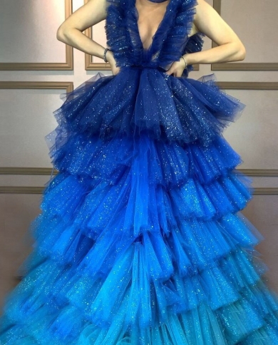 Royal blue shop puffy prom dresses