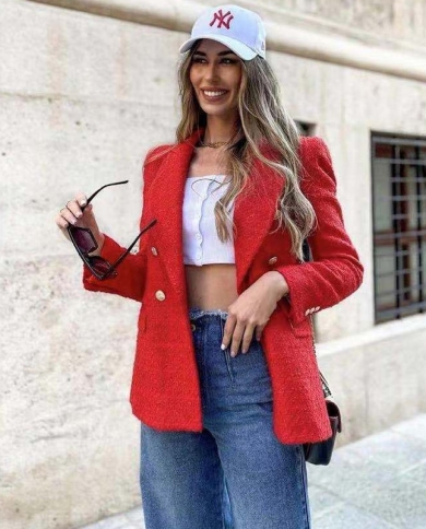 Vintage online red blazer