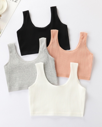 New Fashion Women Camis Solid Summer Crop Top Female Casual Breathable Tank  Tops Vest Sleeveless Streetwear Tanks Teen size L Color style2 blue