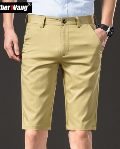Khaki shorts business outlet casual