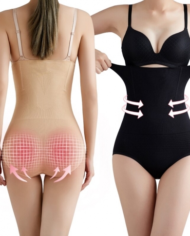 Women High Waist Seamless Tummy Control Body Shaper Pants Slimming