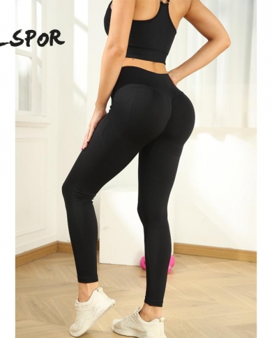 Salspor Button Up Sports Leggings Women Gym Yoga Pants Fitness High Waist Leggings  Push Up Hip Lift Sports Pants Solidyo size L Color Black Pants