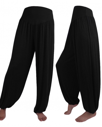 Women Yoga Pants Elastic Loose Casual Cotton Soft Yoga Sports