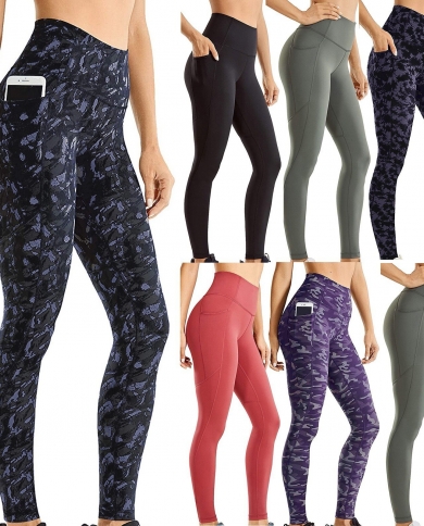 Yoga Pants Women With Pocket Plus Size Leggings Sport Girl Gym Leggings  Women Tummy Control Jogging Tights Female Fitnes size M Color D