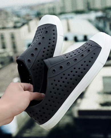 Mens Sandals Sandalias Hombre Native Cross Hole Hole Shoes Non